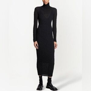 Proenza Schouler Shibori knitted turtleneck dress